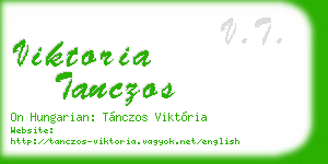 viktoria tanczos business card